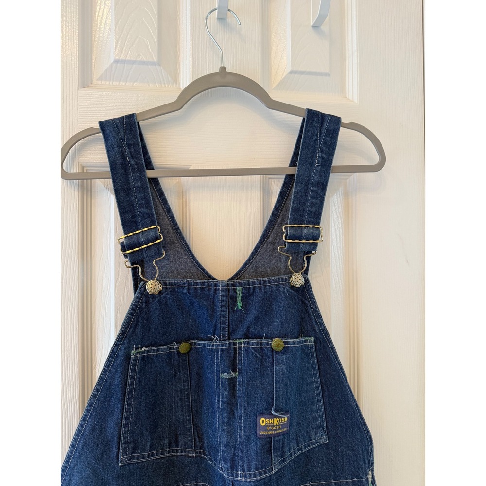 Vintage OshKosh B'Gosh VESTBAK Denim Overalls Men's 40x30 USA Made Workwear - Picture 10 of 12